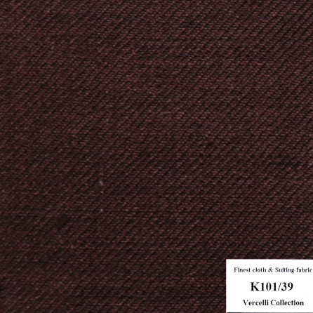 K101/39 Vercelli CVM - Vải Suit 95% Wool - Đỏ đô Trơn